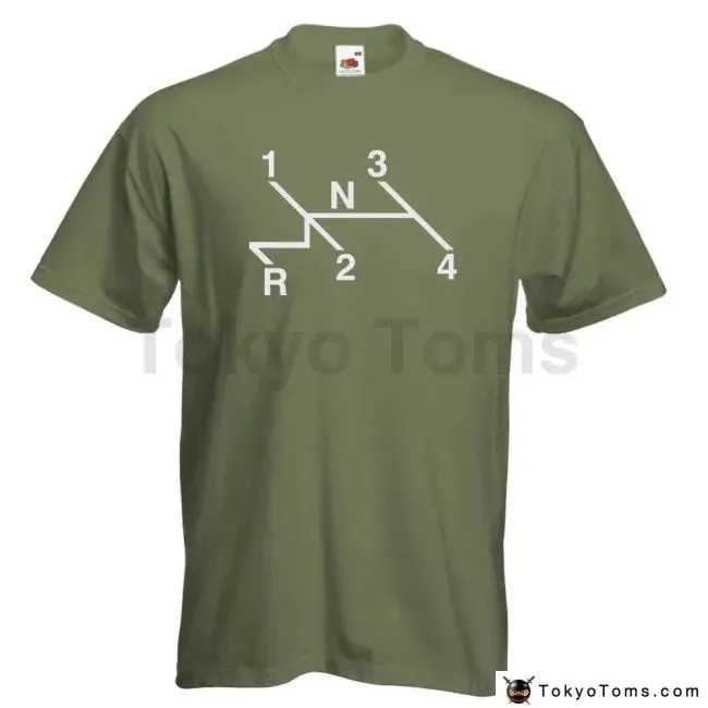 4 Speed H Pattern Shift - T Shirt