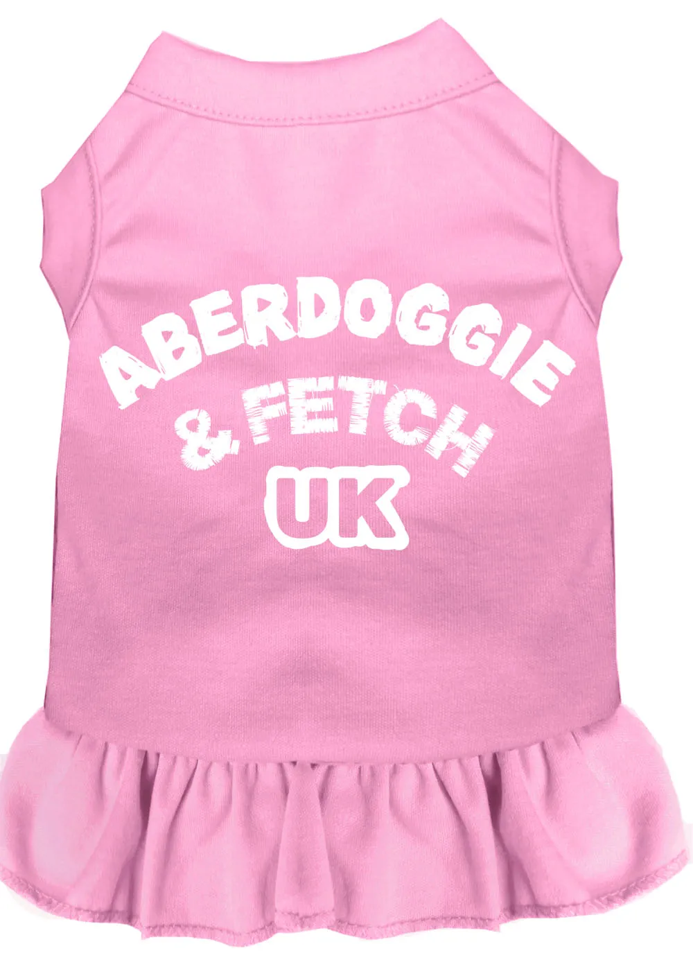 Aberdoggie Uk Screen Print Dress Light Pink Xxl