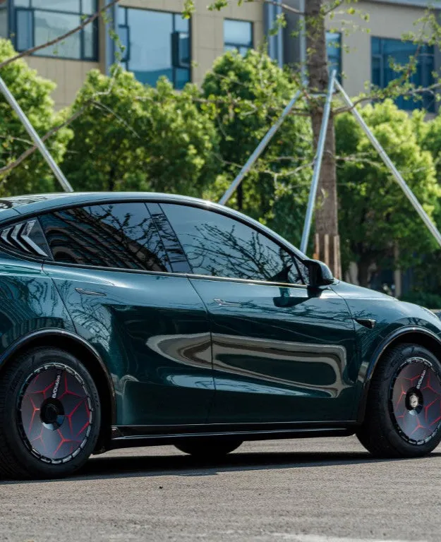 BCTXE Tuning V2 Side Skirts for Tesla Model Y Performance Standard 2020-2025 Carbon Fiber