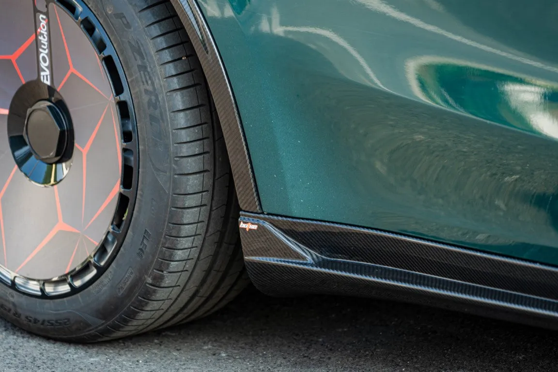 BCTXE Tuning V2 Side Skirts for Tesla Model Y Performance Standard 2020-2025 Carbon Fiber
