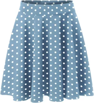 Beach Skirt for Summer Vacation Color Block Casual High Elastic Waist Pleated Knee Length Maxi Skirts for Women
