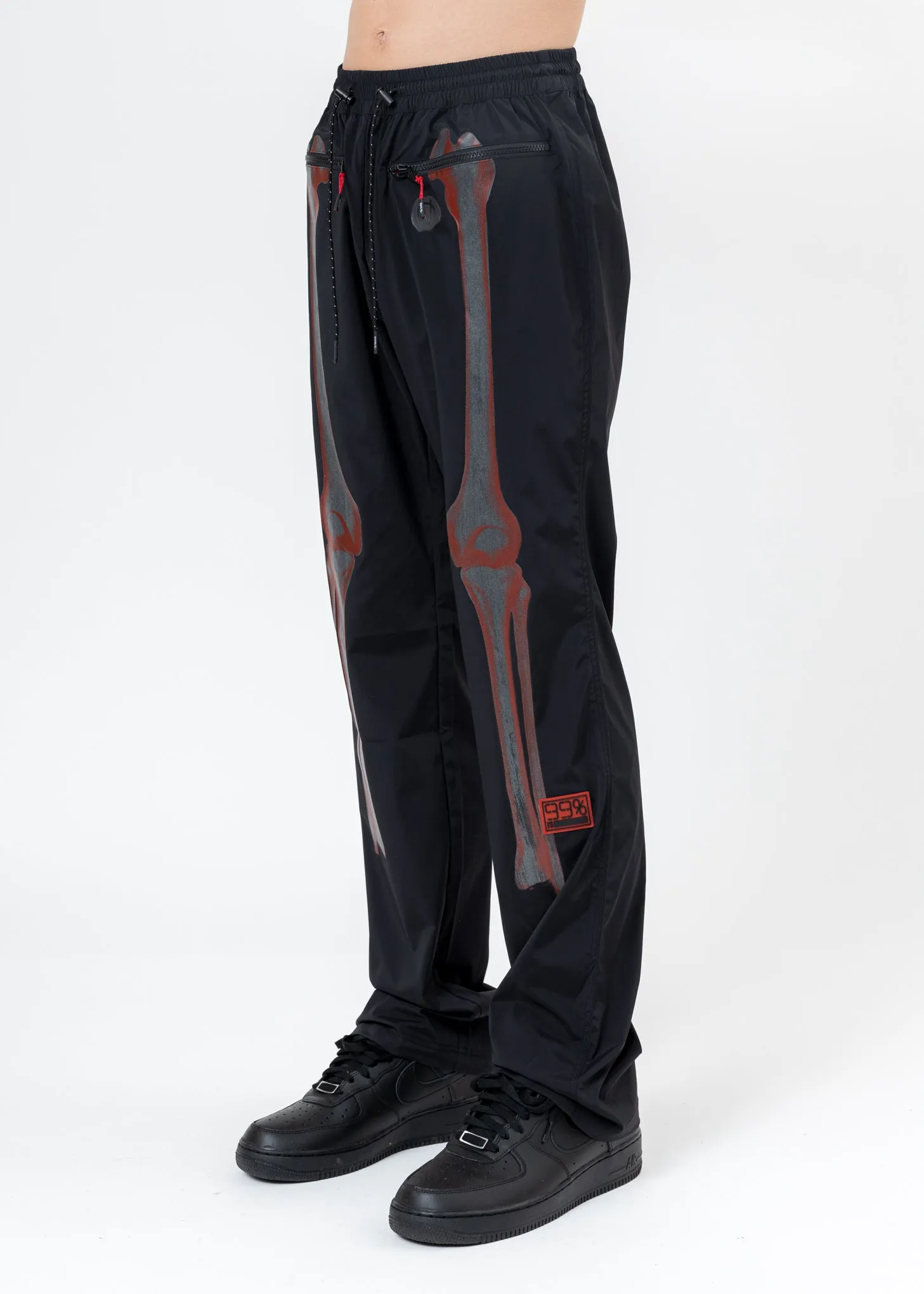 Black BORN TO BONE Pants (Reflective)