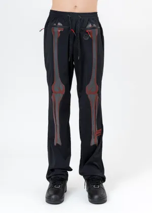 Black BORN TO BONE Pants (Reflective)