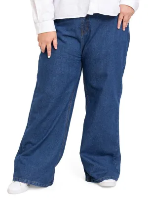 Blue 8 Plus Size-Wide Jeans