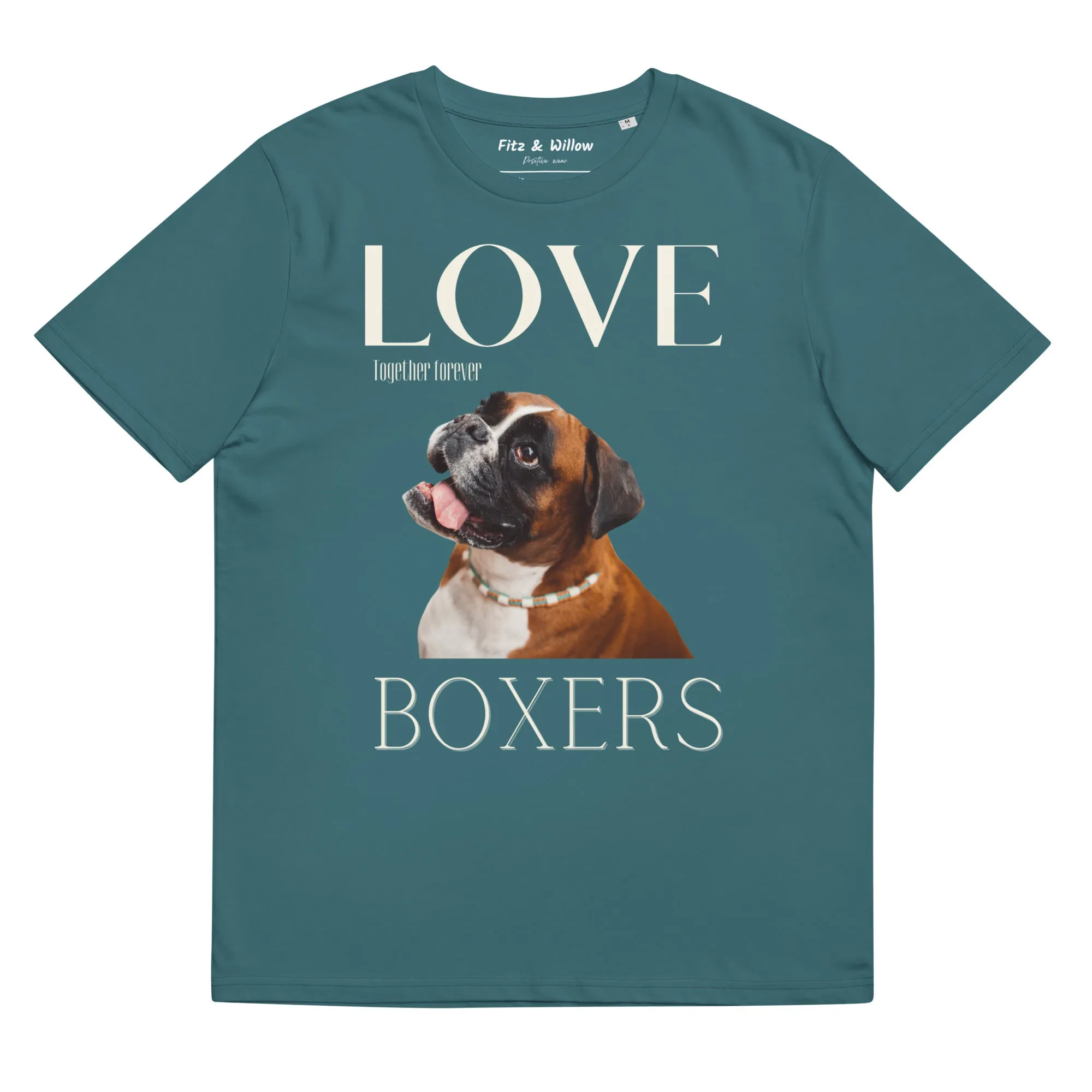 Boxer Dog lovers organic cotton tees