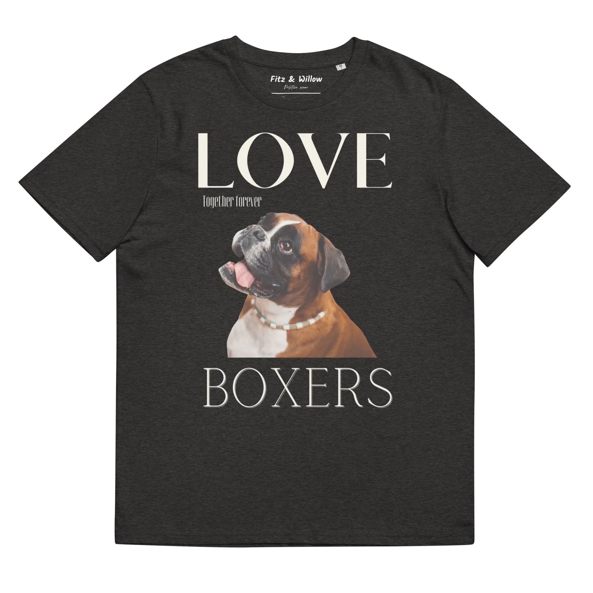 Boxer Dog lovers organic cotton tees