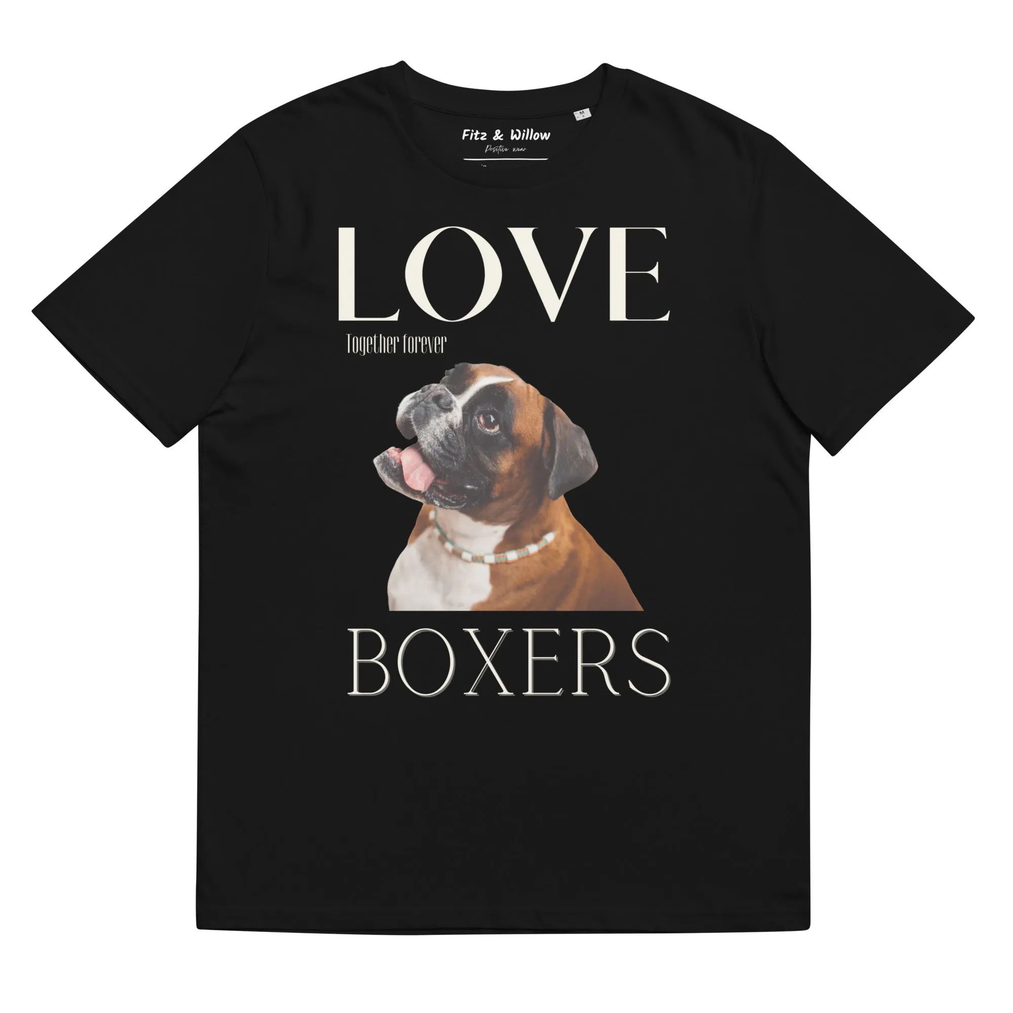 Boxer Dog lovers organic cotton tees