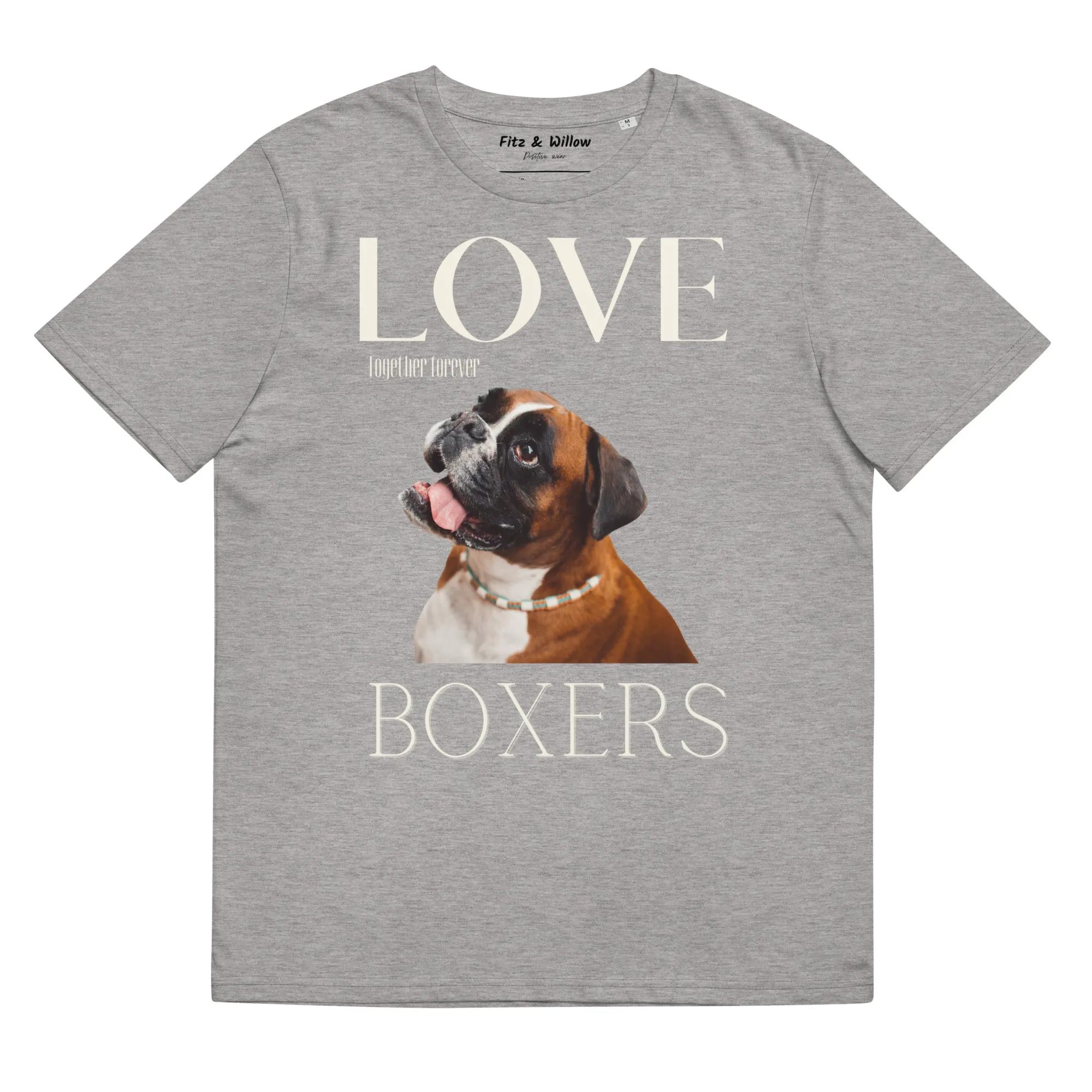 Boxer Dog lovers organic cotton tees
