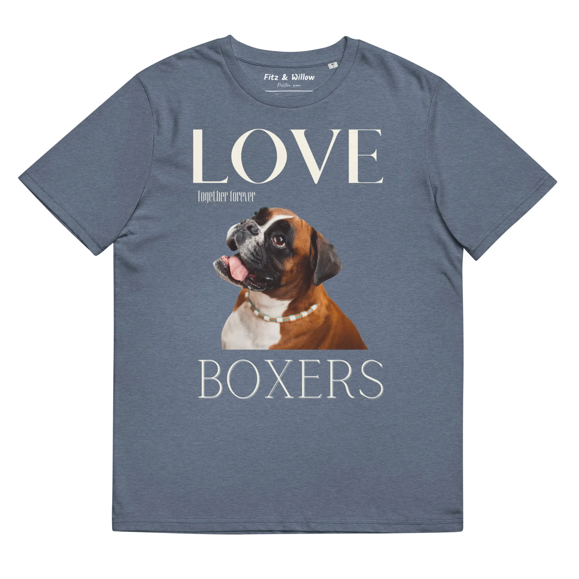 Boxer Dog lovers organic cotton tees