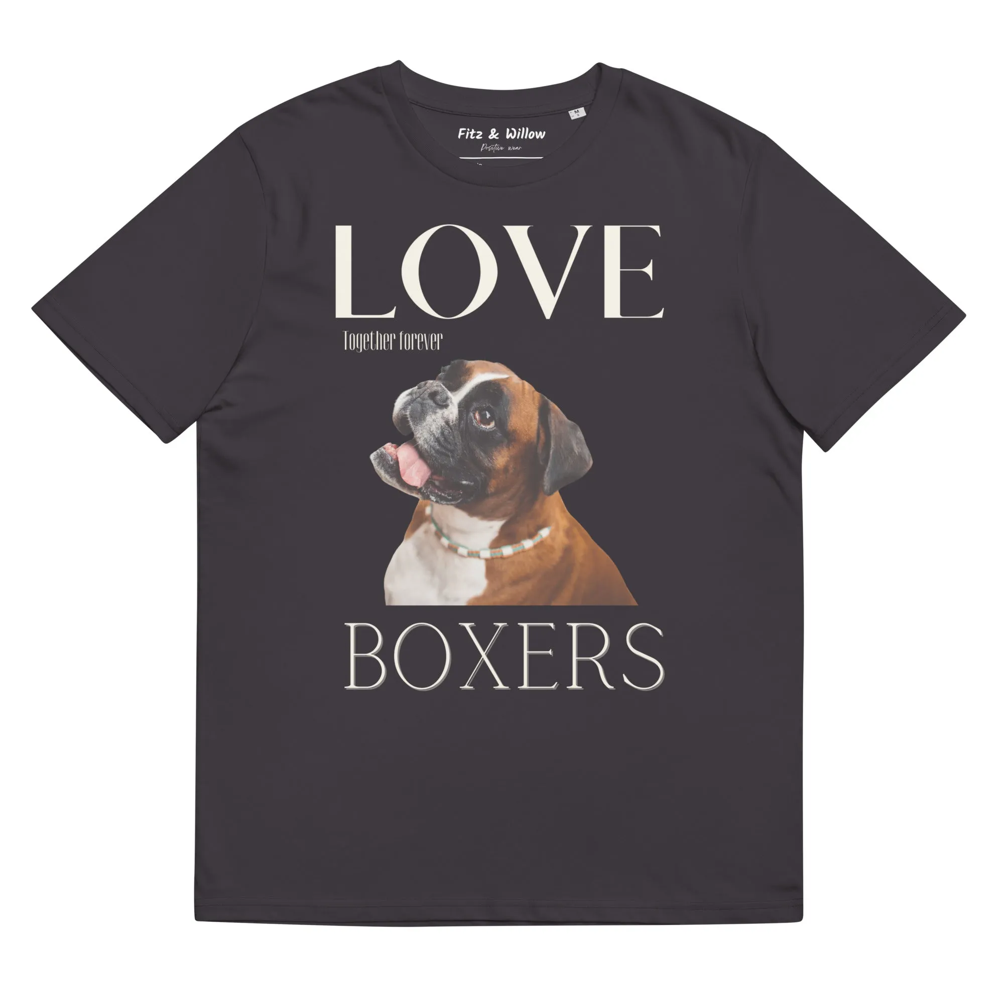Boxer Dog lovers organic cotton tees