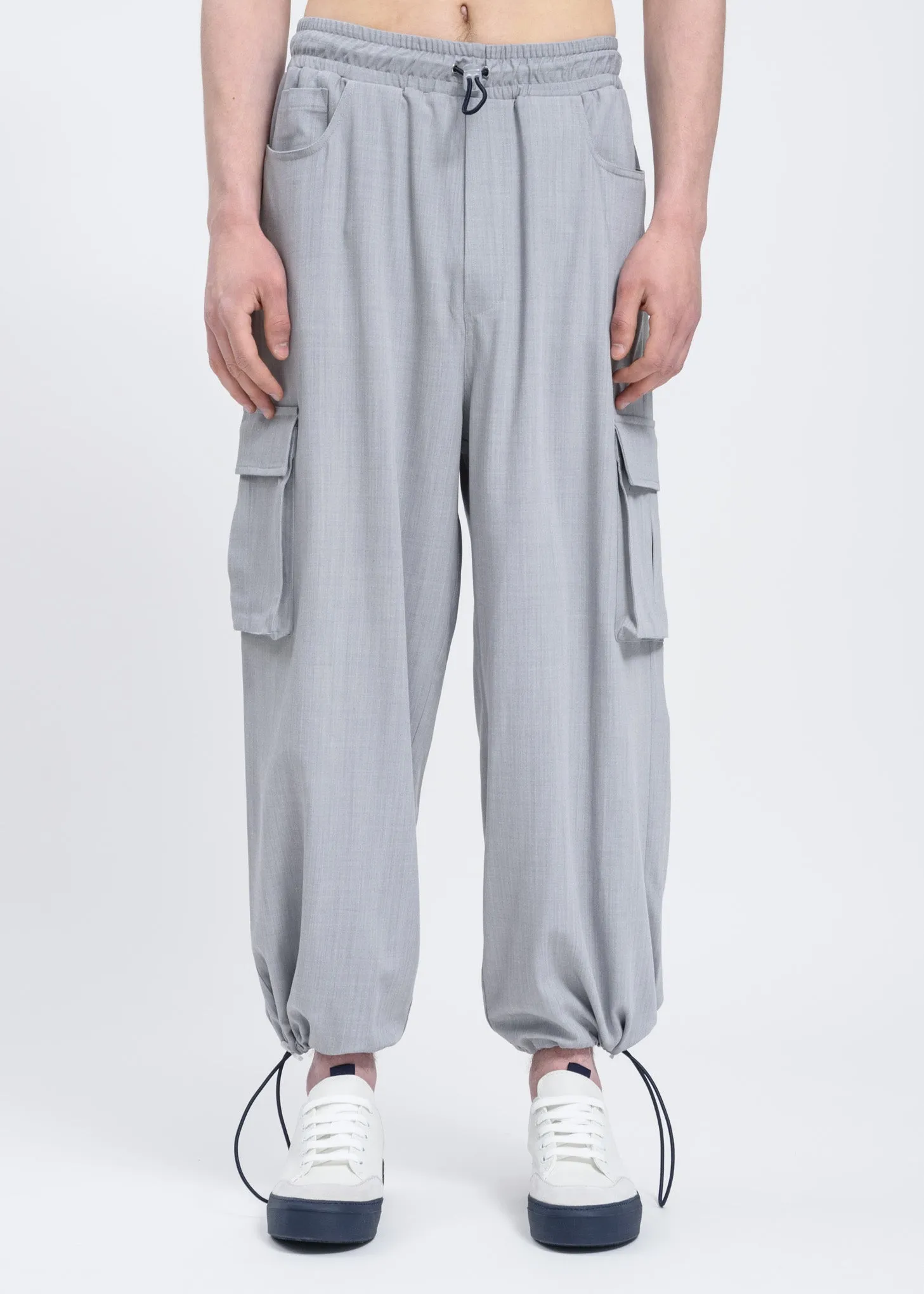 Bright Grey Cargo Pants