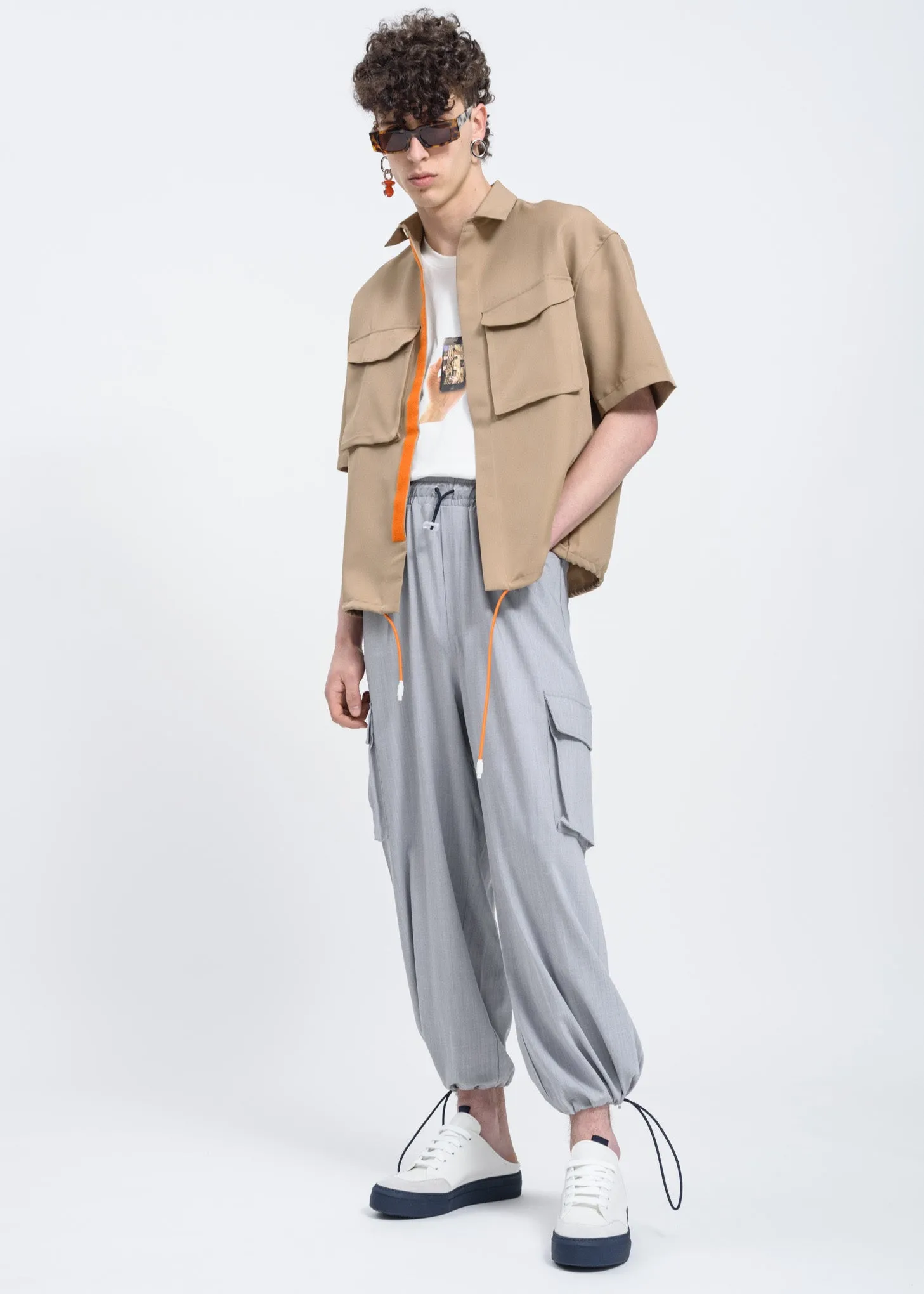 Bright Grey Cargo Pants