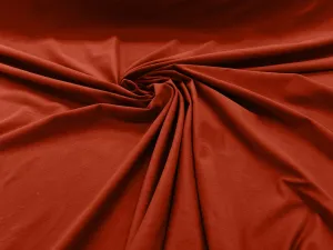 Burnt Orange 58/60" Wide Cotton Jersey Spandex Knit Blend 95% Cotton 5 percent Spandex/Stretch Fabric/Costume