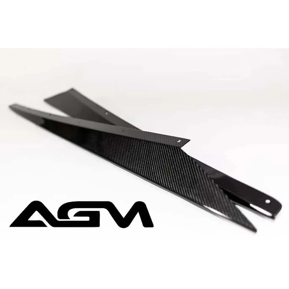 C8 Corvette AGM Corvette Carbon Flash Rocker Extensions