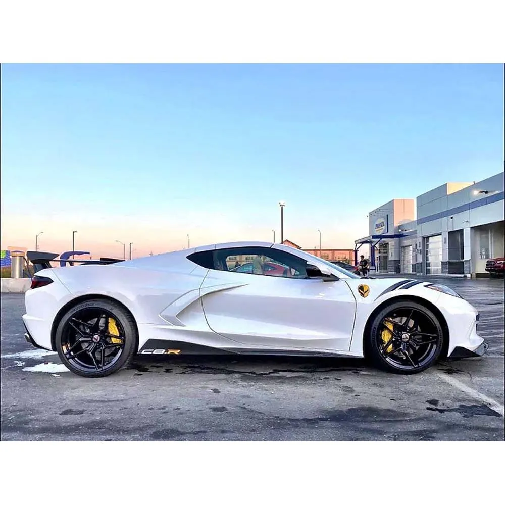 C8 Corvette AGM Corvette Visible Carbon Fiber “5VM” Style Side Skirt