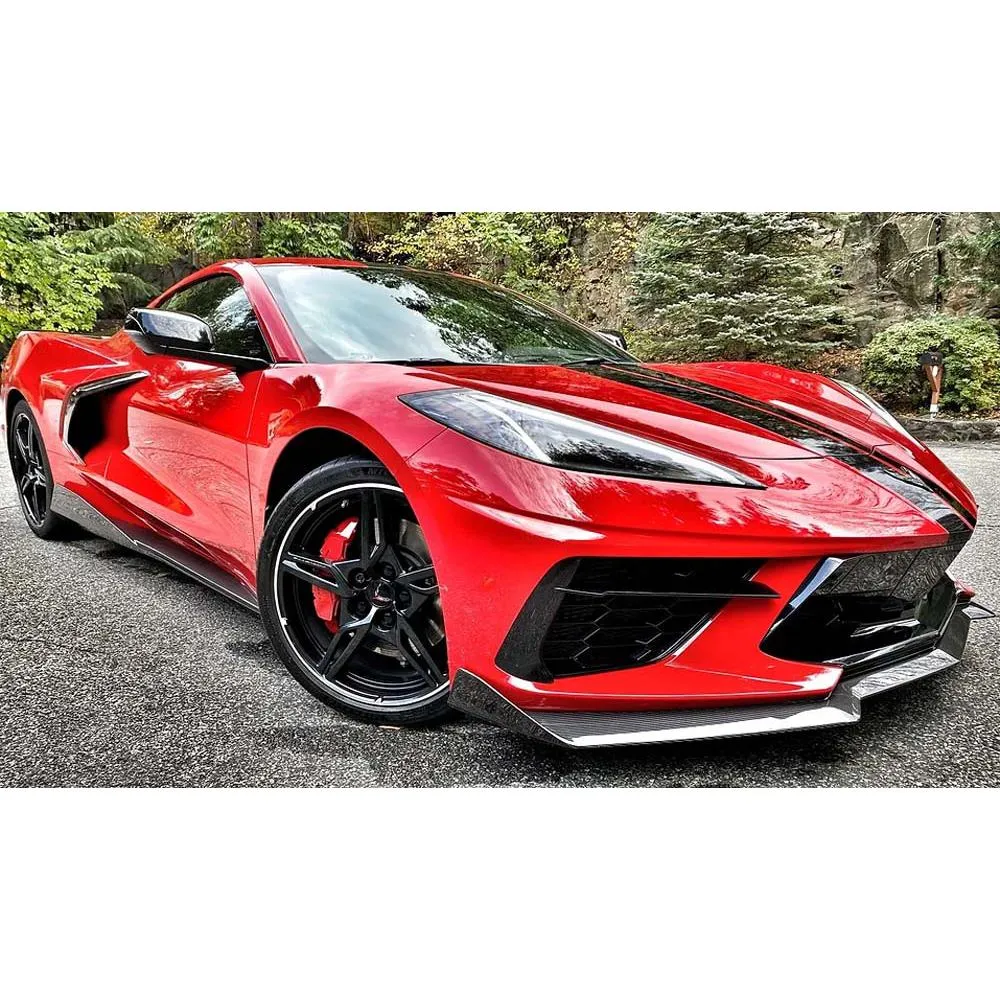 C8 Corvette AGM Corvette Visible Carbon Fiber “5VM” Style Side Skirt