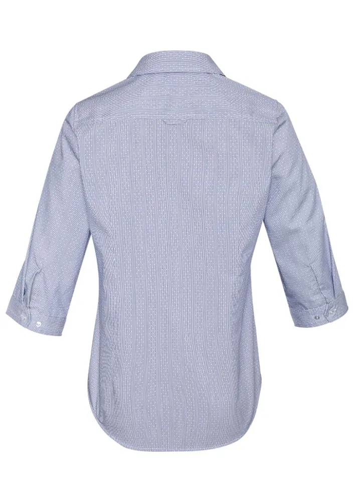 Calais Ladies 3/4 Sleeve Shirt - Turkish Blue - 20 - Biz Collection