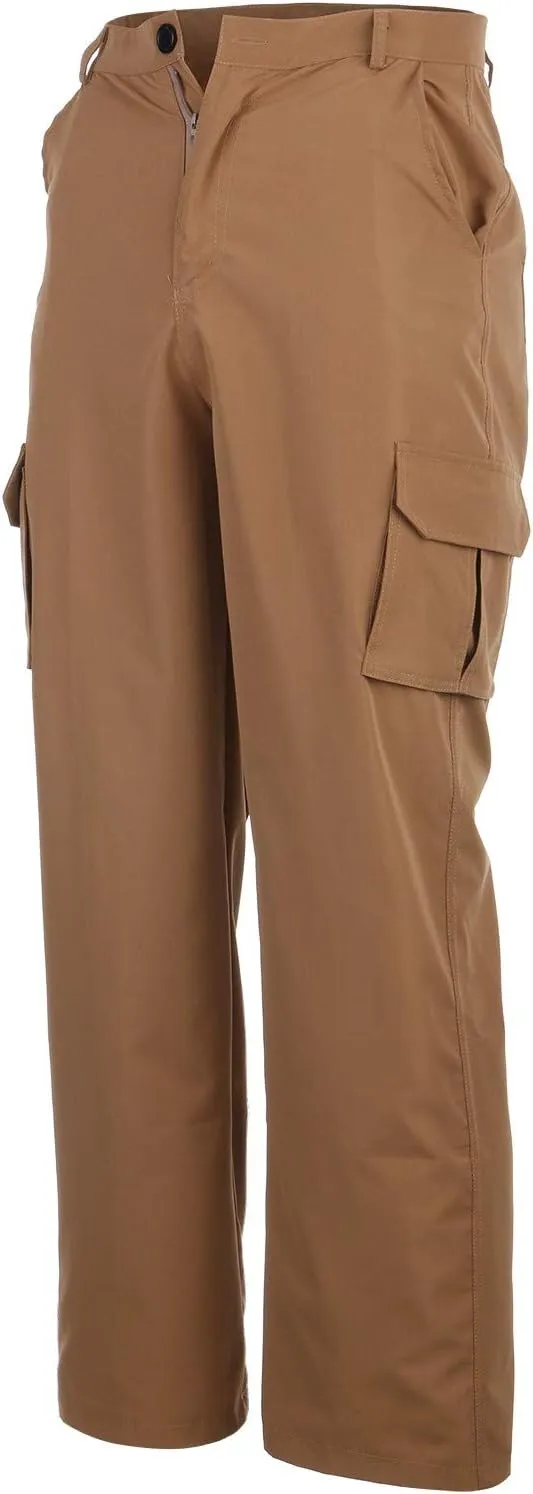 Cargo Pants for Men Big and Tall, Zipper Pockets Running Athletic Workout Pants Tapered Sweatpants for Men Golf Track