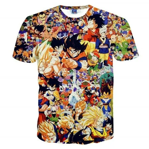Cartoon Short Sleeve T Shirt Casual Fashion Cosplay