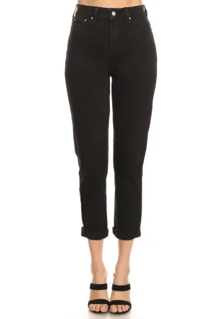 Classic Mom Jeans High Waist (black)