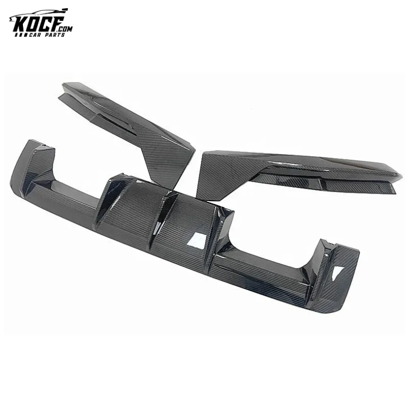 Customization M3 G80 Aero kit V-style Carbon Fiber Front Bumper Lip Spoiler Side Skirts For BMW G80 M3 G82 M4 2021