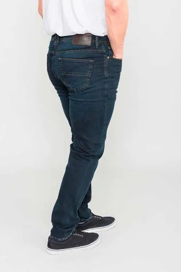 D555 Men's SPRINGFIELD Denim 1959 Fit Stretch Jeans in Dark Navy 40 to 60