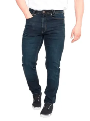 D555 Men's SPRINGFIELD Denim 1959 Fit Stretch Jeans in Dark Navy 40 to 60