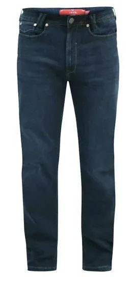 D555 Men's SPRINGFIELD Denim 1959 Fit Stretch Jeans in Dark Navy 40 to 60