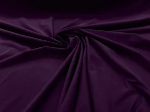 Dark Eggplant 58/60" Wide Cotton Jersey Spandex Knit Blend 95% Cotton 5 percent Spandex/Stretch Fabric/Costume