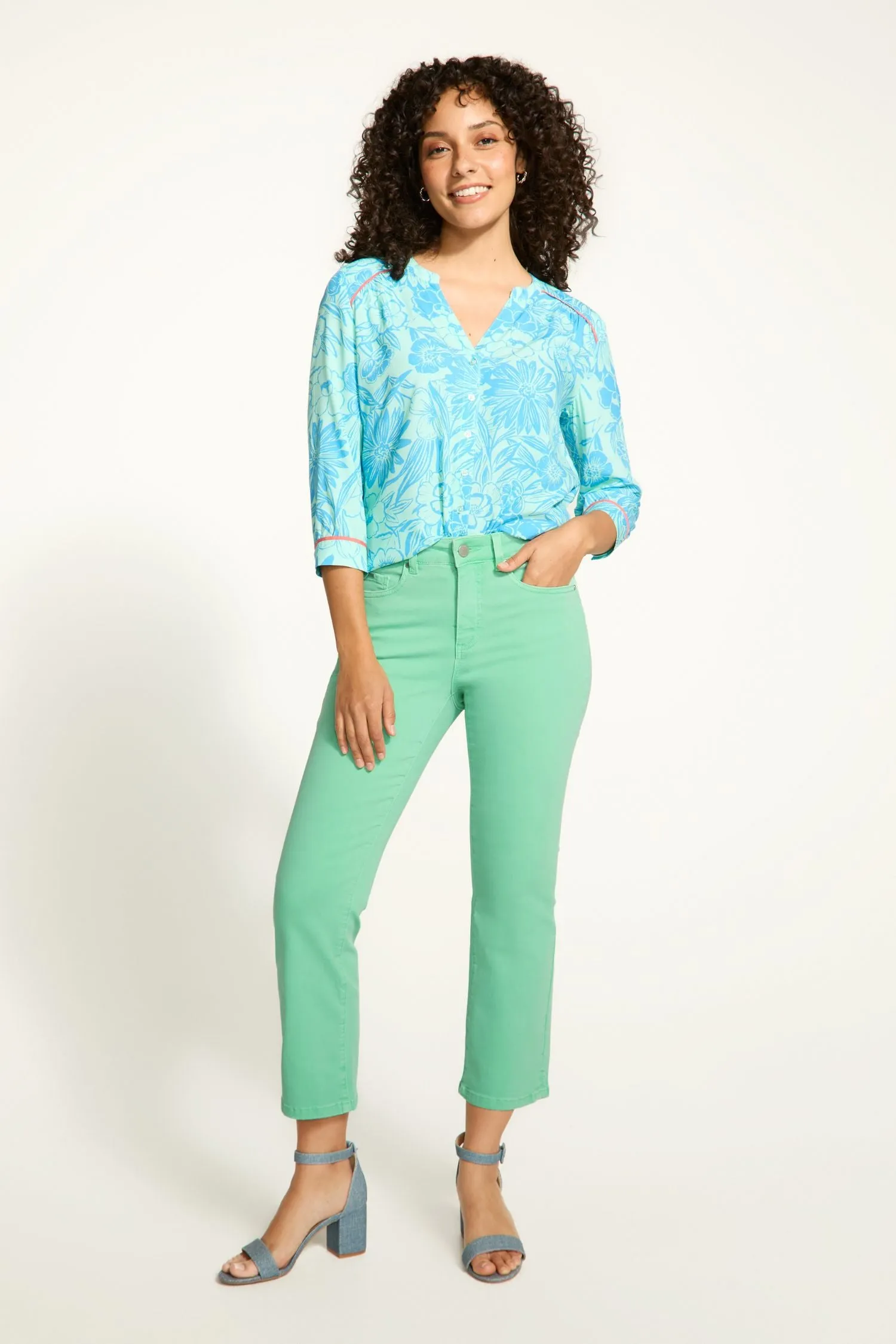 FDJ Euro Twill Olivia Boot Cut Crop - Style 2441511