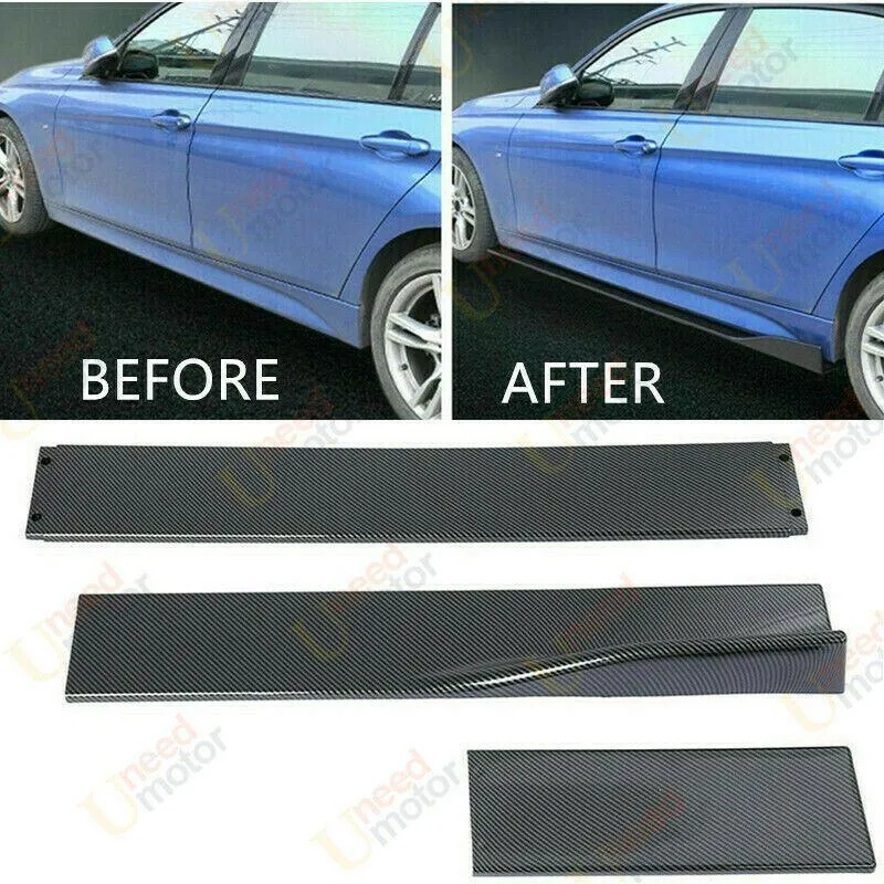 Fit Chevrolet Rocker Panel Lips Side Body Skirt Extensions