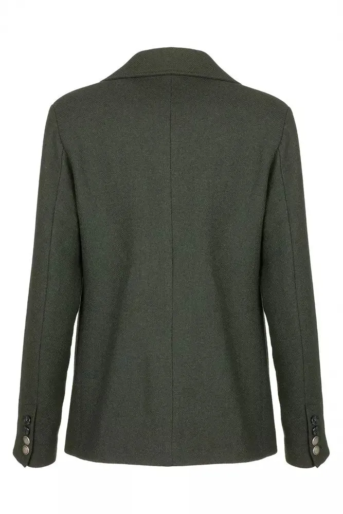 Fred Mello Elegant Double-Breasted Short Coat