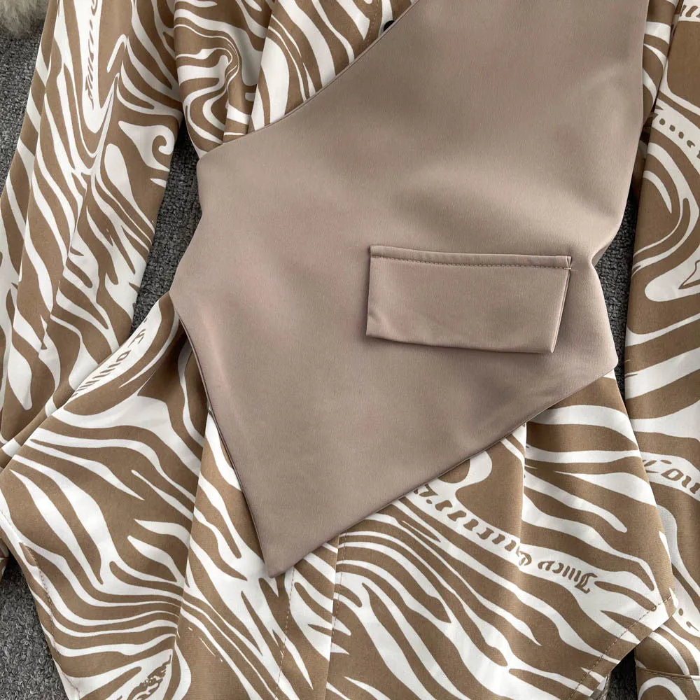 Genelia Vested Poplin Blouse