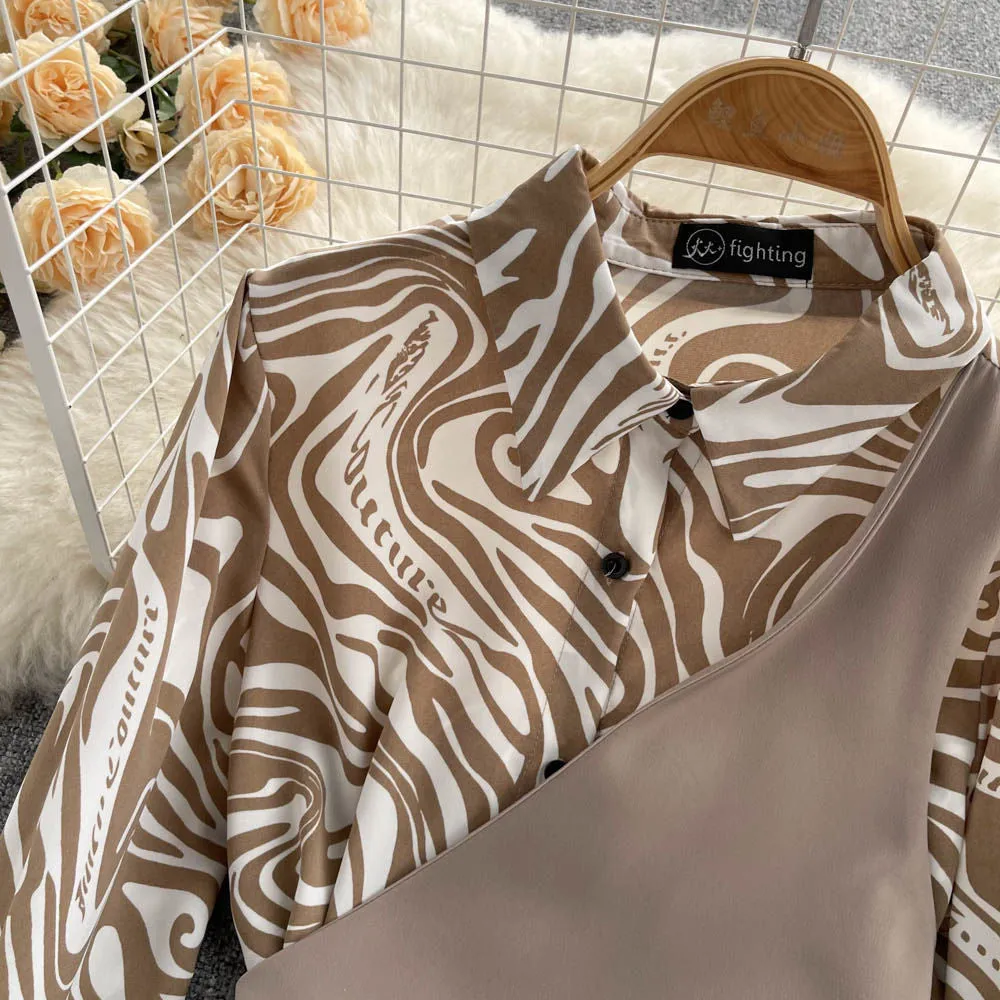 Genelia Vested Poplin Blouse