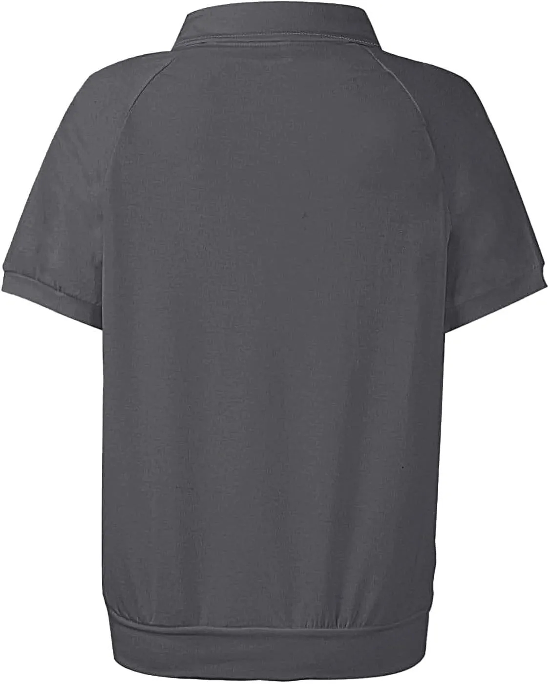 GOKKILRW Womens Polo Shirts 2025 Casual Golf Sports T-Shirts Short Sleeve Lapel Collar V-Neck Summer Tops Work Dressy Blouses
