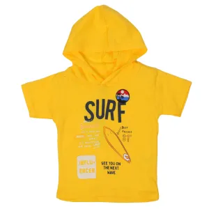 Infant Boys Hooded Tees Surf - Aspen Gold