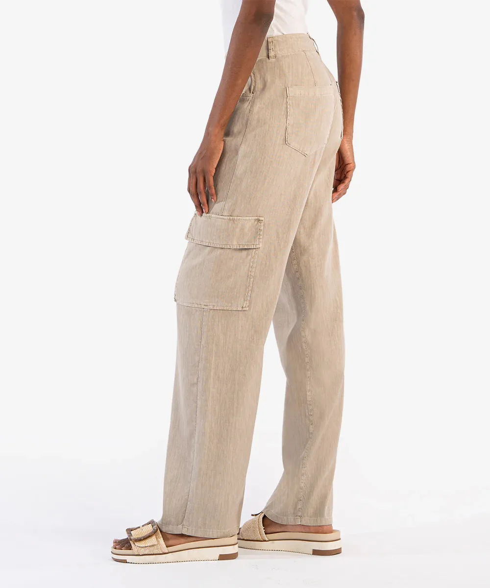 Kut From The Kloth AKIA-WIDE LEG PANTS W/ CARGO POCKETS