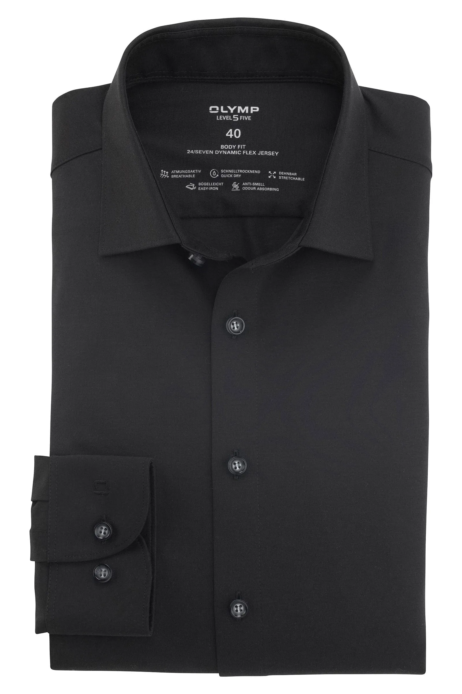 Level 5 24/7 Dynamic Flex Jersey Shirt - Black