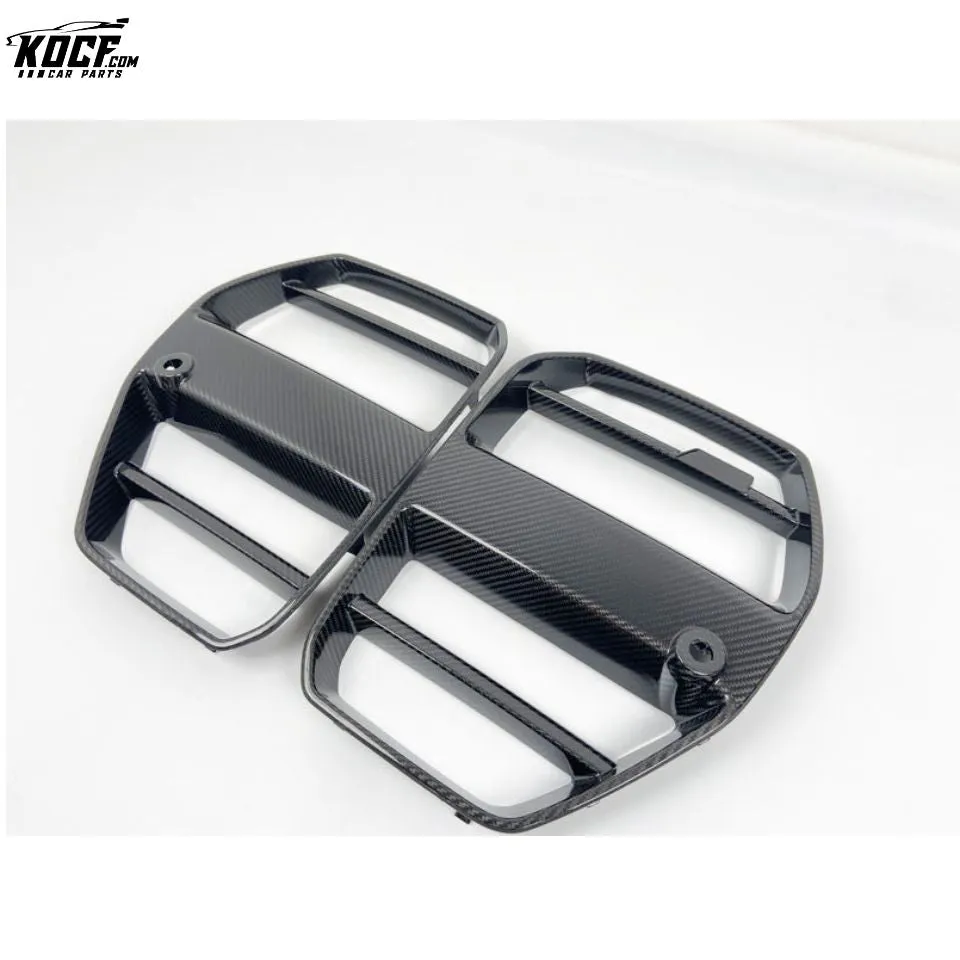 M3 G80 ST-Style Carbon Fiber Front Bumper Grille Bumper Cover Nose Trim For BMW G80 M3 G82 M4 2021 