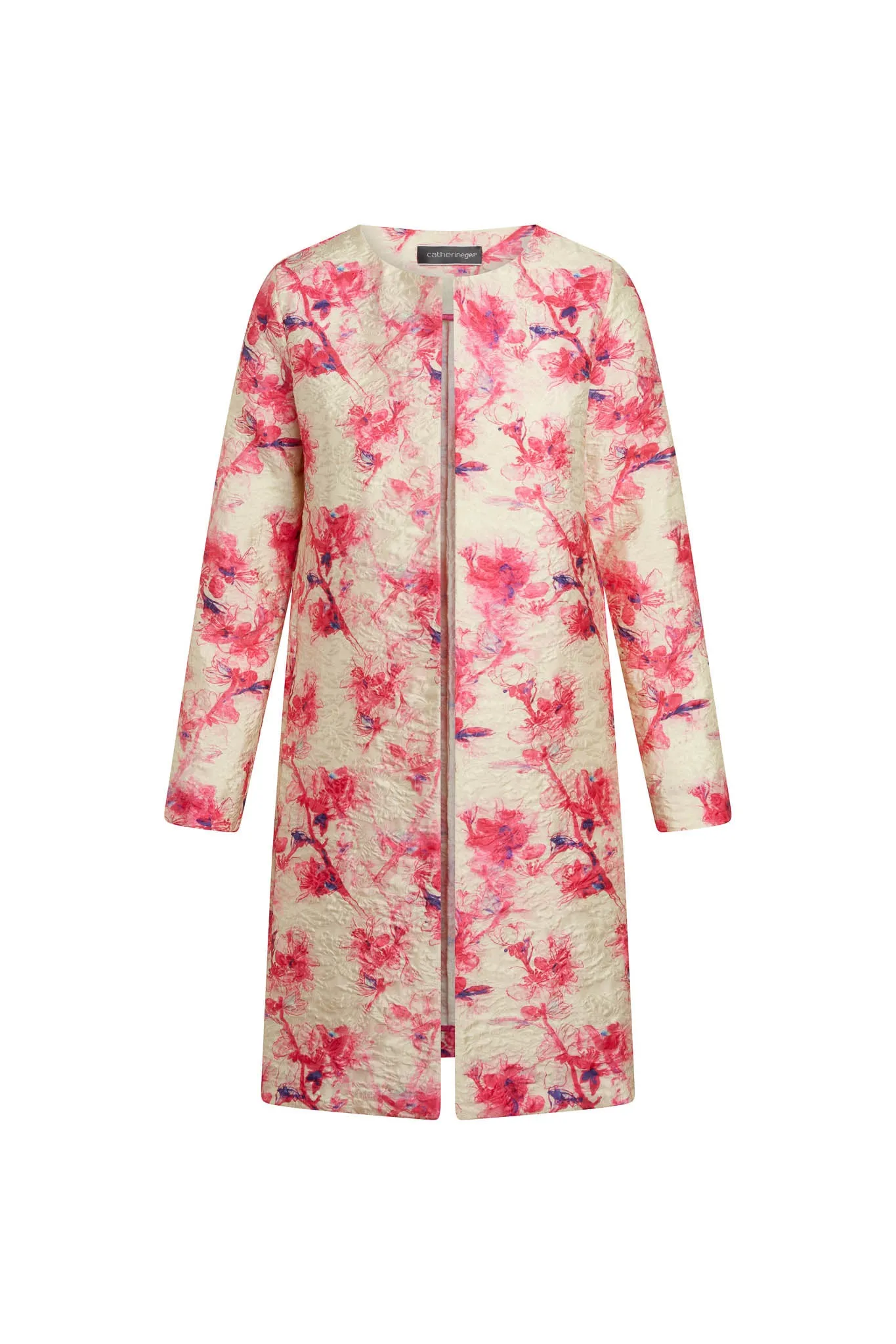 Margot Car Coat - Cherry Blossom