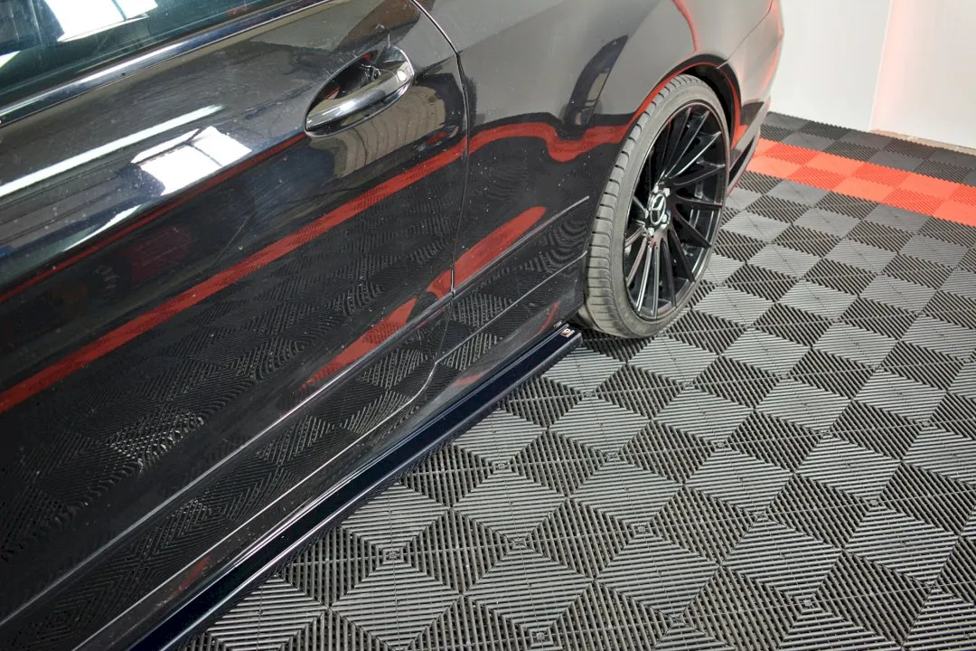 Maxton Design - SIDE SKIRTS SPLITTERS MERCEDES-BENZ E-CLASS W207 COUPE AMG LINE (2009-2012)