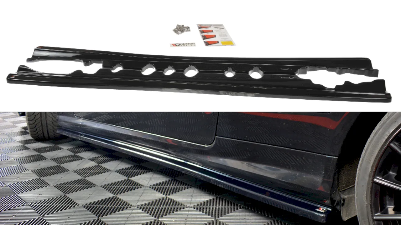Maxton Design - SIDE SKIRTS SPLITTERS MERCEDES-BENZ E-CLASS W207 COUPE AMG LINE (2009-2012)
