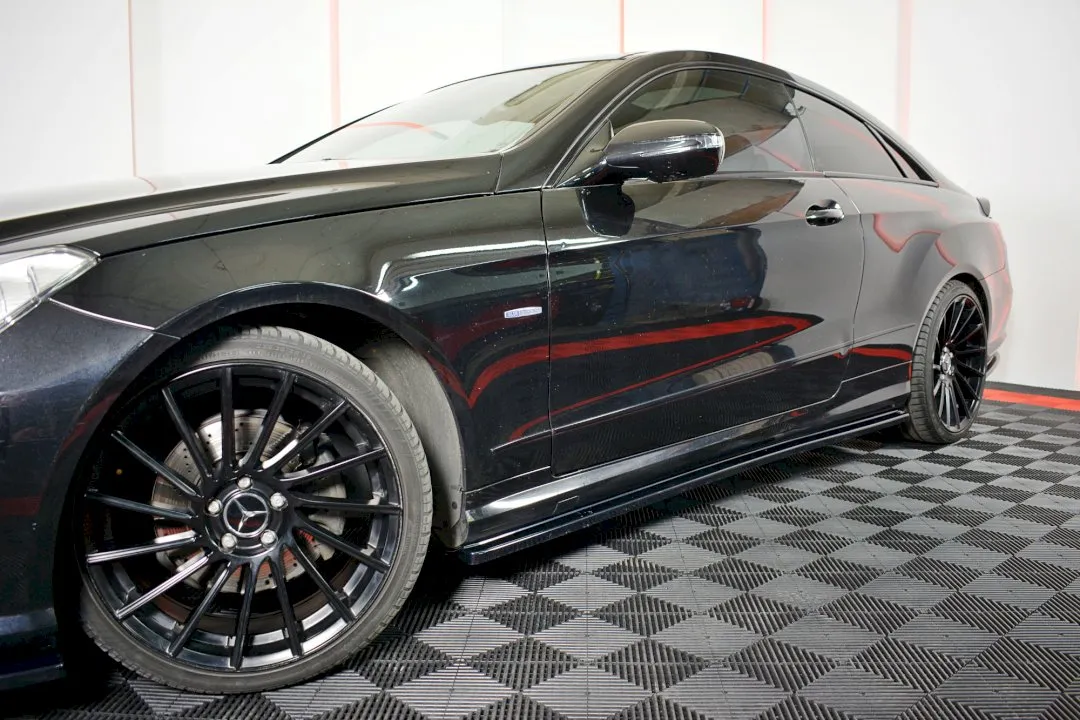 Maxton Design - SIDE SKIRTS SPLITTERS MERCEDES-BENZ E-CLASS W207 COUPE AMG LINE (2009-2012)