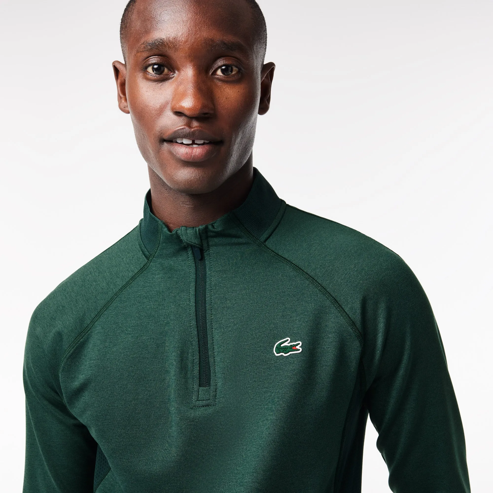 Men’s Lacoste Golf Sweatshirt with Inset Crew Neck - SH5221