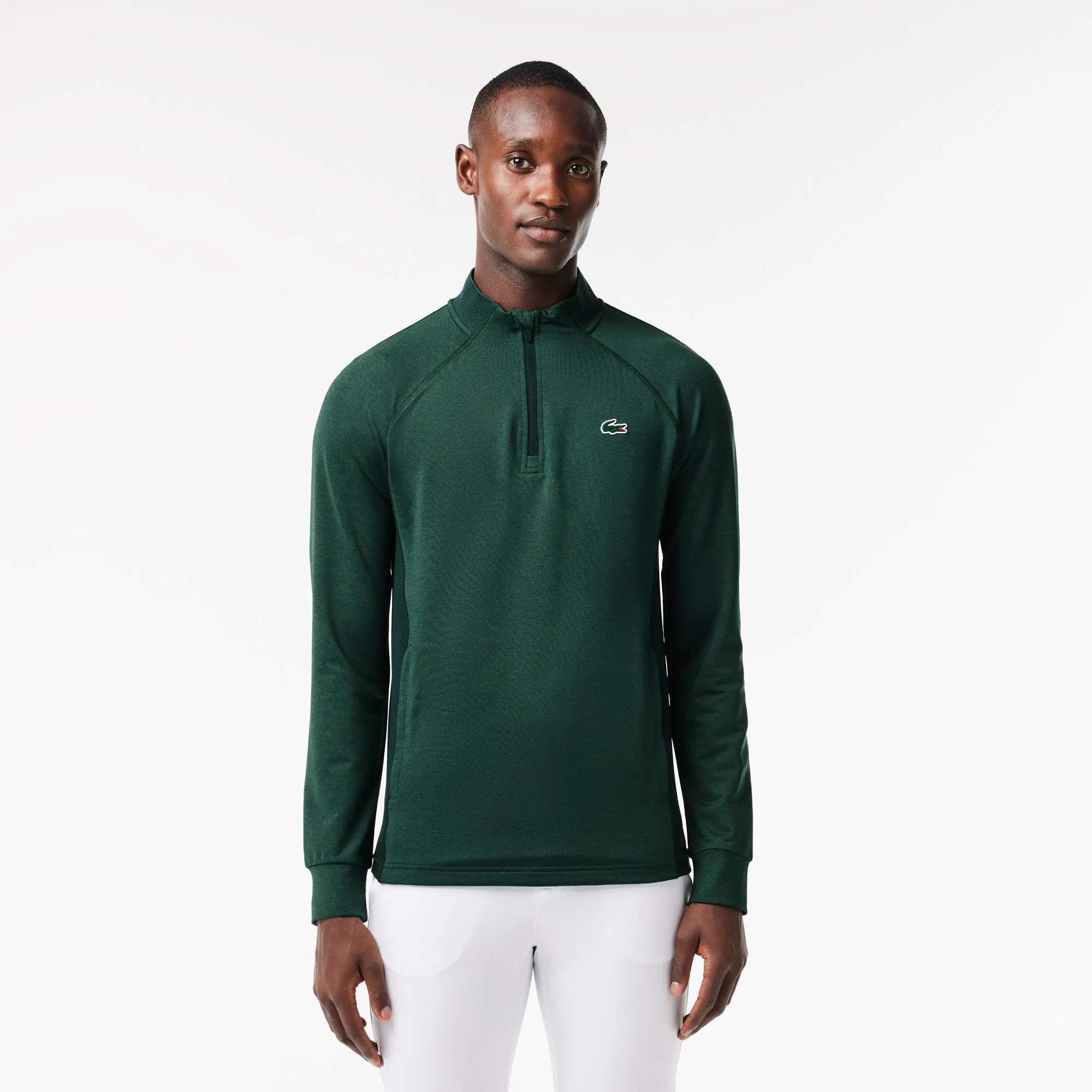Men’s Lacoste Golf Sweatshirt with Inset Crew Neck - SH5221