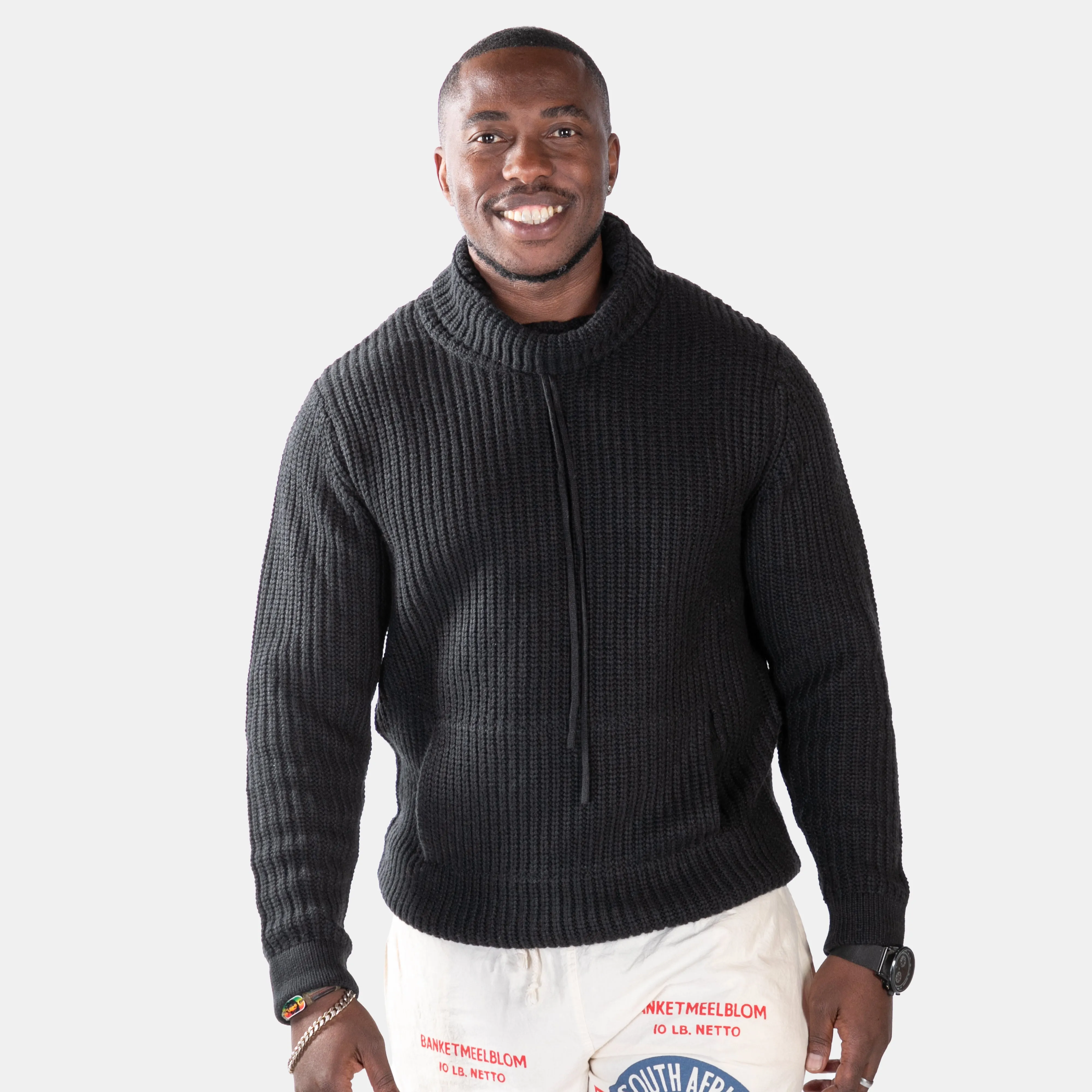 Men's Versatile Colour Thick Ribbed Knit Ryan Jersey