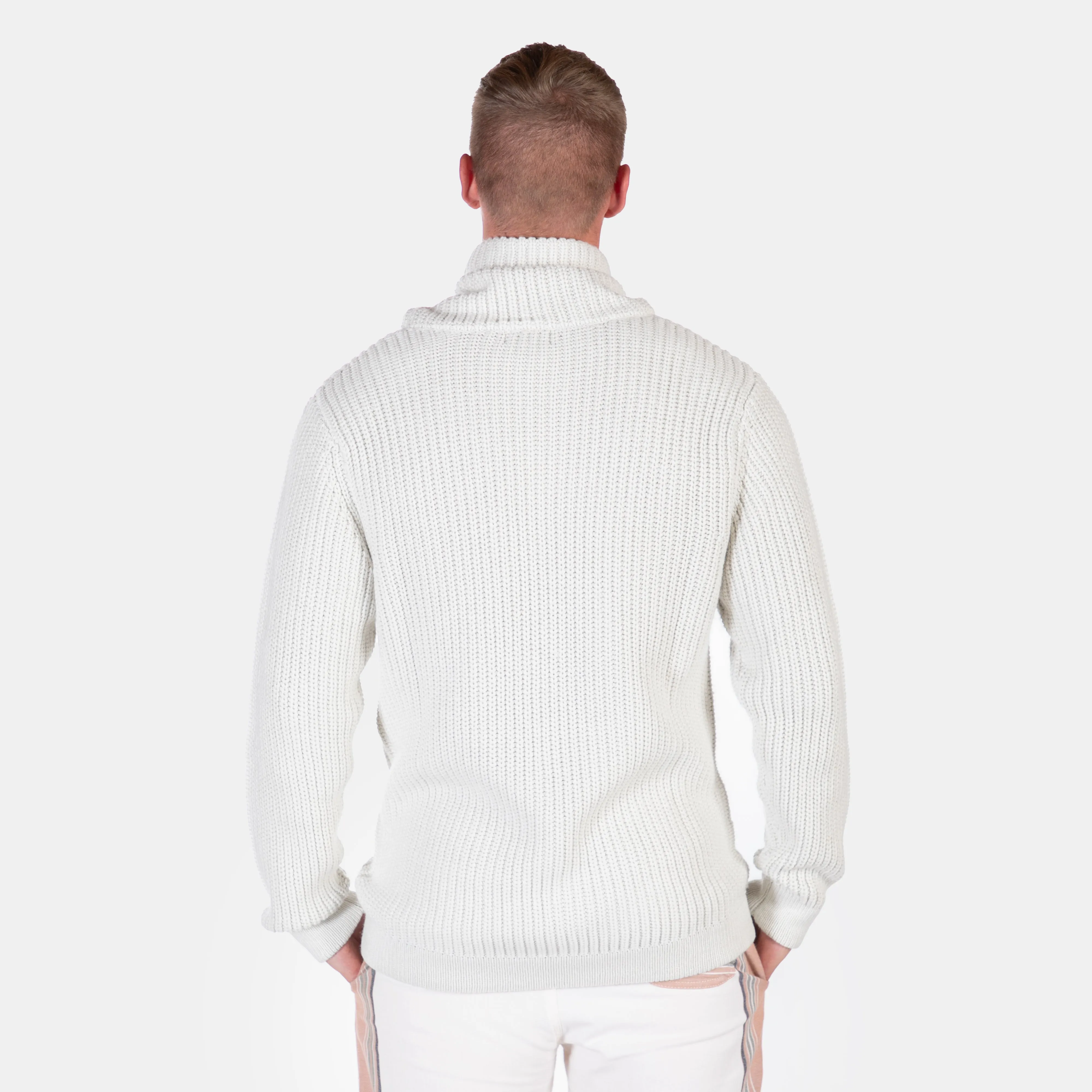 Men's Versatile Colour Thick Ribbed Knit Ryan Jersey