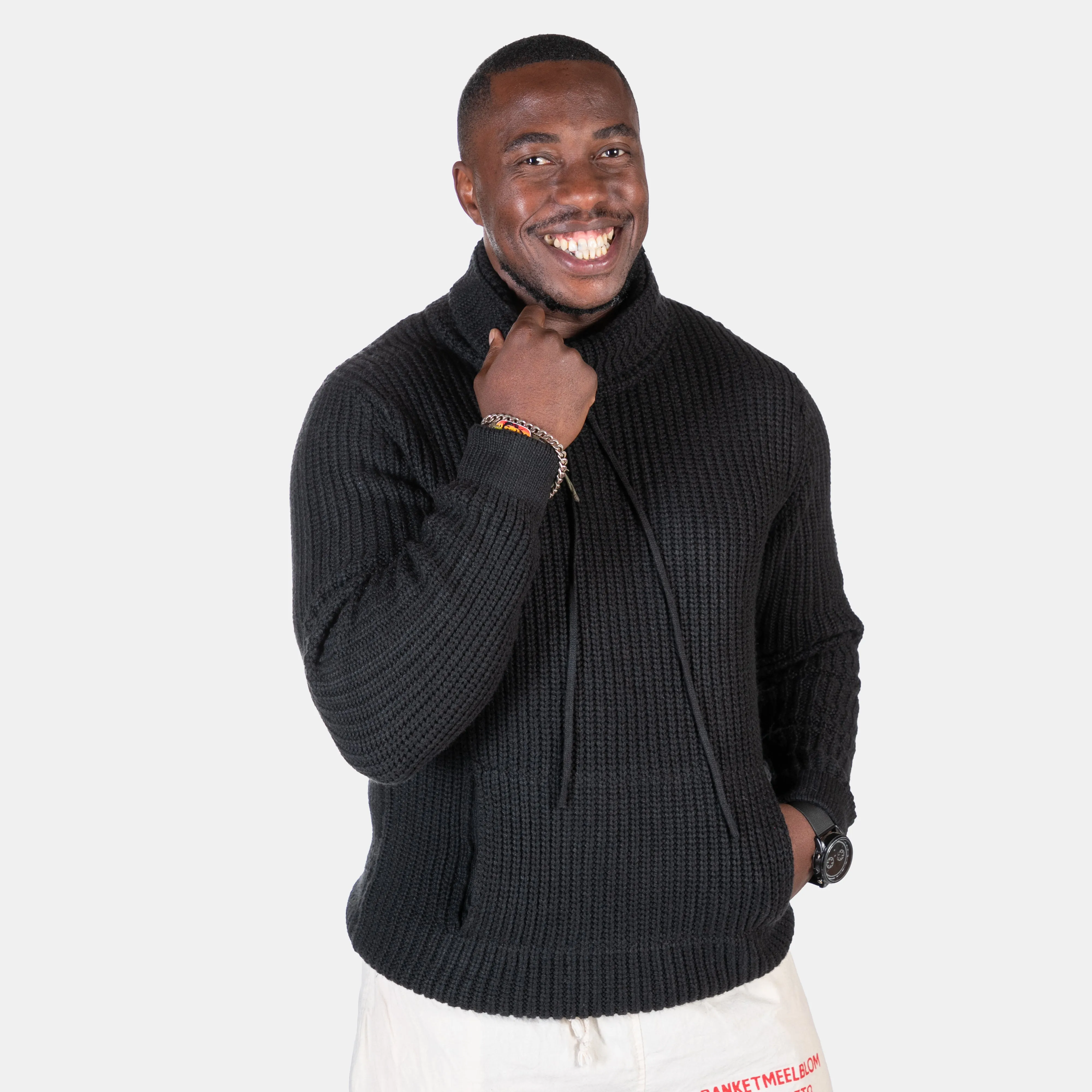 Men's Versatile Colour Thick Ribbed Knit Ryan Jersey