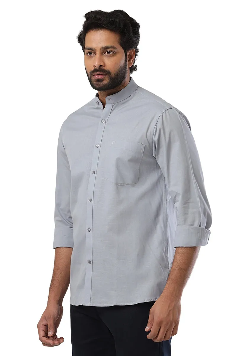 Neo - Gray Formal Shirt For Men | Ariser