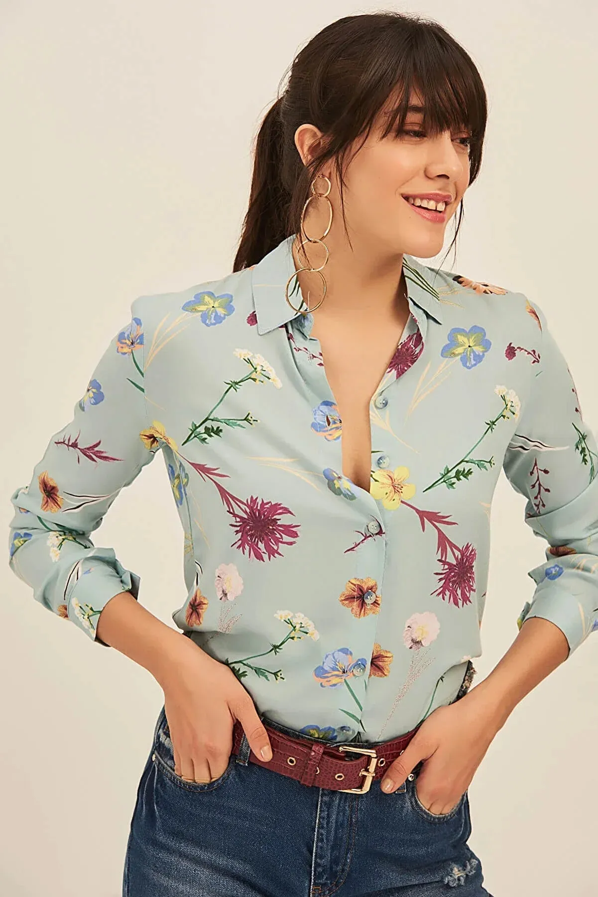 Nostalgic Floral Blouse